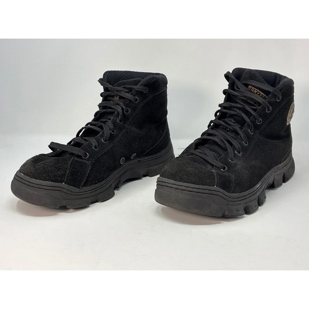 Converse All Star Outsider Boots Mens 13 Black Suede Lug High Top Chuck Taylor